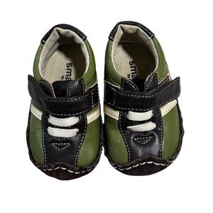See Kai run baby shoes green brown leather 6-9 months